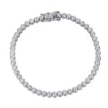 2Mm Moissanite Tennis Bracelet 925 Sterling Silver Plated White Gold Bracelet for Women Man Sparkling Party Jewelry