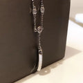 High Quality 925 Sterling Silver Sliding Zirconia Tassels Anklet for Women Luxury Fine Jewelry