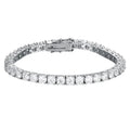 2Mm Moissanite Tennis Bracelet 925 Sterling Silver Plated White Gold Bracelet for Women Man Sparkling Party Jewelry