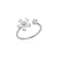 Stainless Steel Exaggerated Big Flower Rings for Women Gold Color Sunflower Finger Ring Female Fashion Aesthetic Jewelry Gift