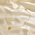 316L Stainless Steel Gold Color Heart Love Necklace Earrings Trendy for Women New Party Gift Waterproof Jewelry Set