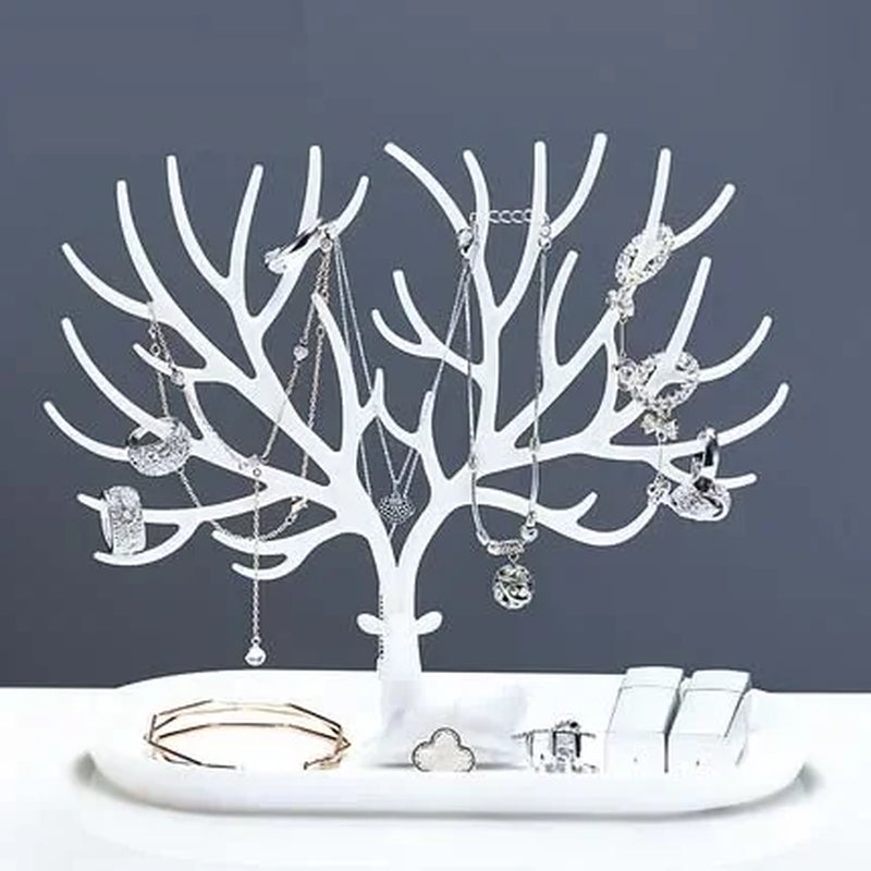 Jewelry Rack Antlers Earrings Necklaces Rings Display Bracelet Deer Jewelry Organizer Cases Stand Tray Tree Gifts for Women