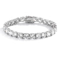 2Mm Moissanite Tennis Bracelet 925 Sterling Silver Plated White Gold Bracelet for Women Man Sparkling Party Jewelry