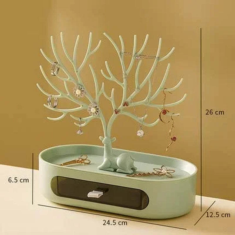 Jewelry Rack Antlers Earrings Necklaces Rings Display Bracelet Deer Jewelry Organizer Cases Stand Tray Tree Gifts for Women