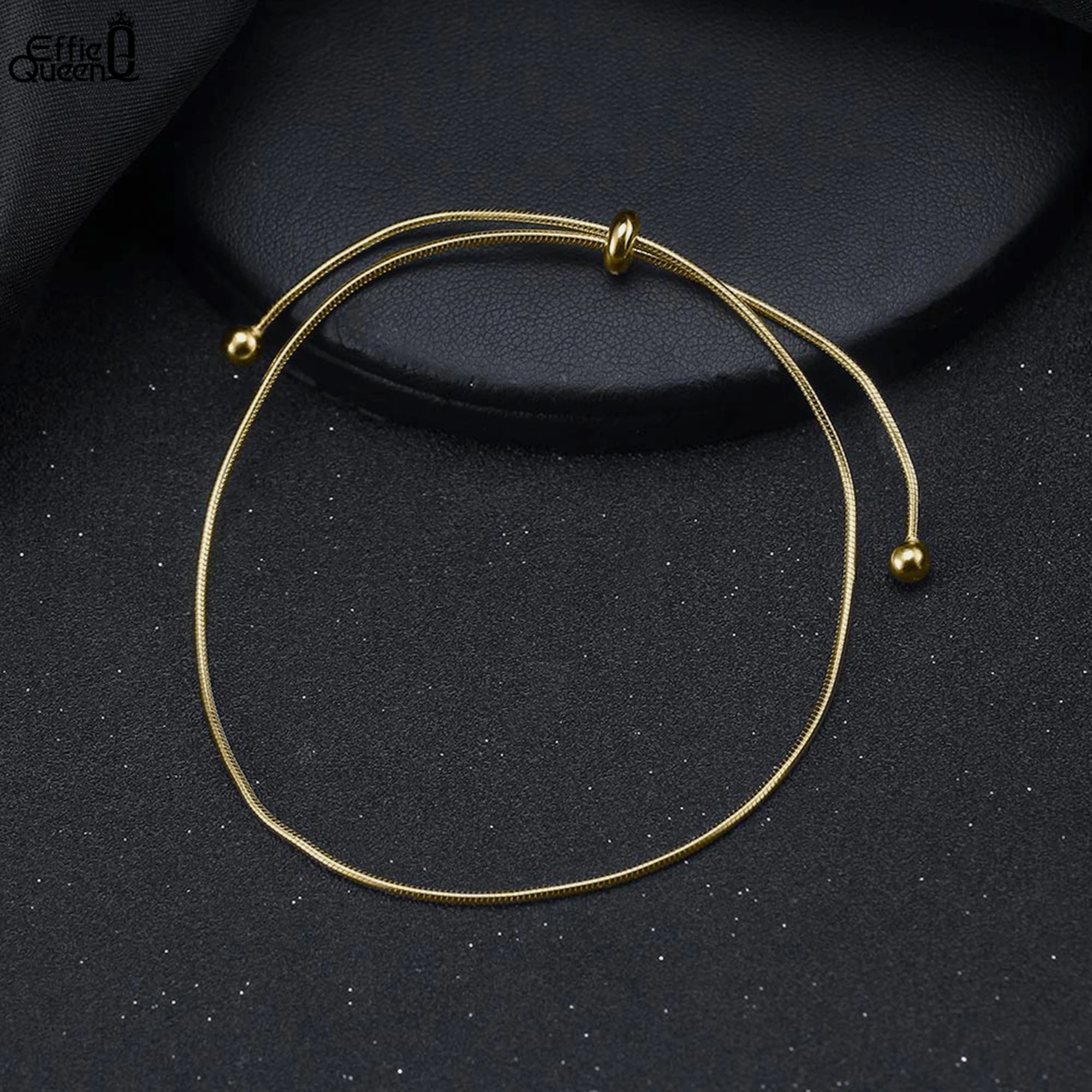 925 Sterling Silver Bead Chain Anklet – Elegant Women’s Jewelry