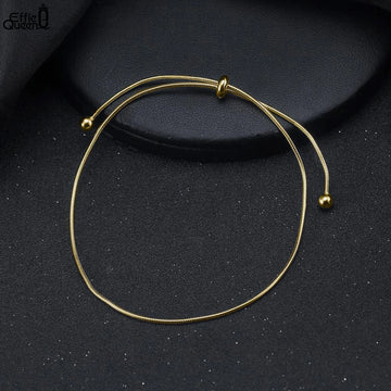 925 Sterling Silver Bead Chain Anklet – Elegant Women’s Jewelry