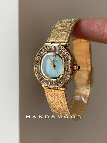 Luxury Women’s Gold Dress Watch Elegant Formal Wristwatch
