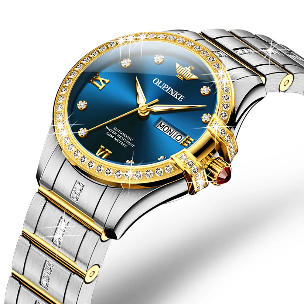 OUPINKE Luxury Women’s Automatic Mechanical Watch Waterproof