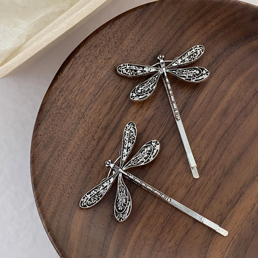 Vintage Dragonfly Hair Clips – Messy Side Clips Headdress