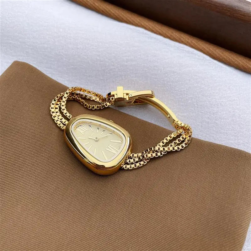 Elegant Women’s Quartz Watch Light Luxury Automatic Waterproof with Bracelet Gift