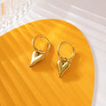 316L Stainless Steel Gold Color Heart Love Necklace Earrings Trendy for Women New Party Gift Waterproof Jewelry Set