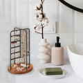 360 Rotating Jewelry Organizer Stand, Earrings and Necklaces Jewelry Tower Tree, Hanging Earring Bracelet and Rings Storage Hold