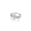 Stainless Steel Exaggerated Big Flower Rings for Women Gold Color Sunflower Finger Ring Female Fashion Aesthetic Jewelry Gift