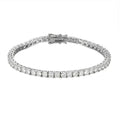 2Mm Moissanite Tennis Bracelet 925 Sterling Silver Plated White Gold Bracelet for Women Man Sparkling Party Jewelry